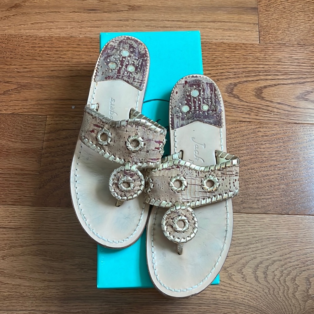 Jack Rogers Sandals Wine Cork 7 M